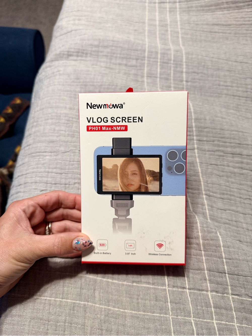 Vlog Screen for iPhone 13 Pro Max - Blue